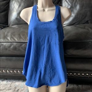 Size 8 LULULEMON blue racer back tank